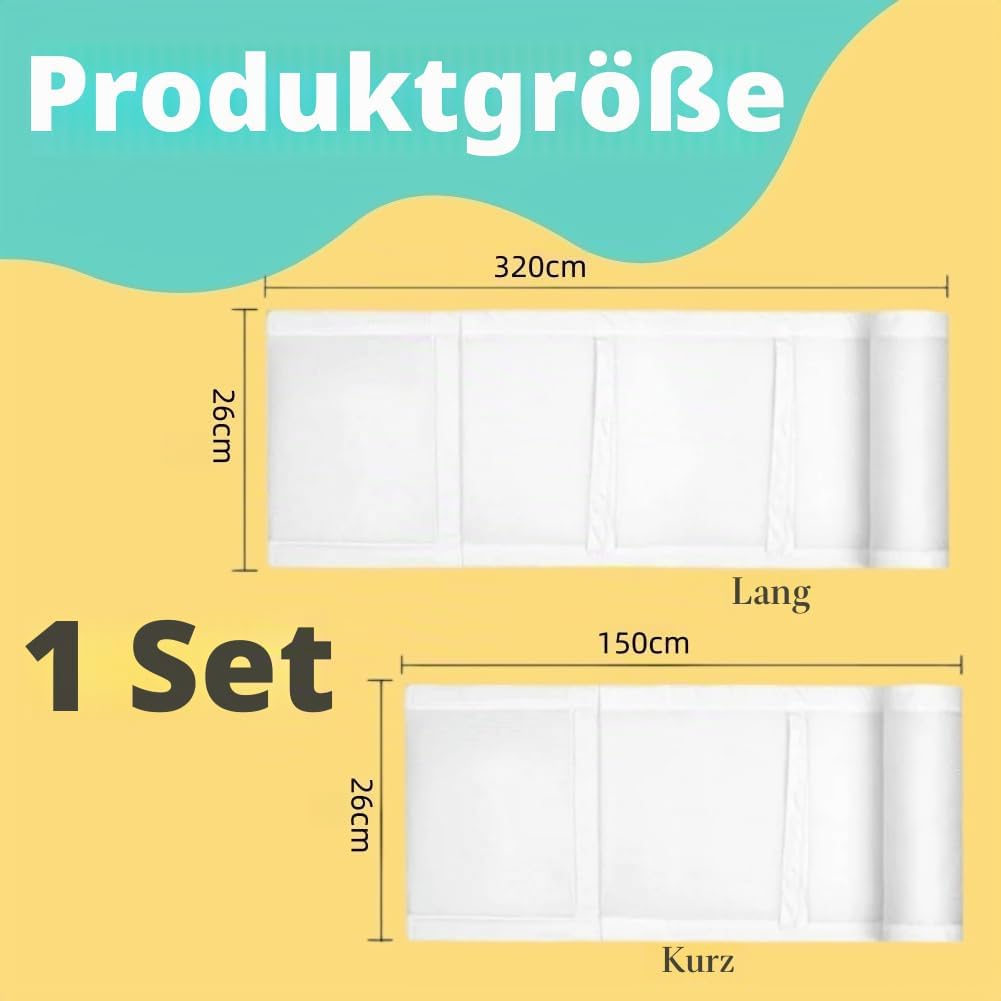 Bettumrandung Babybett,Bettumrandung Nestchen,Verstellbarer Baby Netzbettgitter,Babybett LeitplankeK