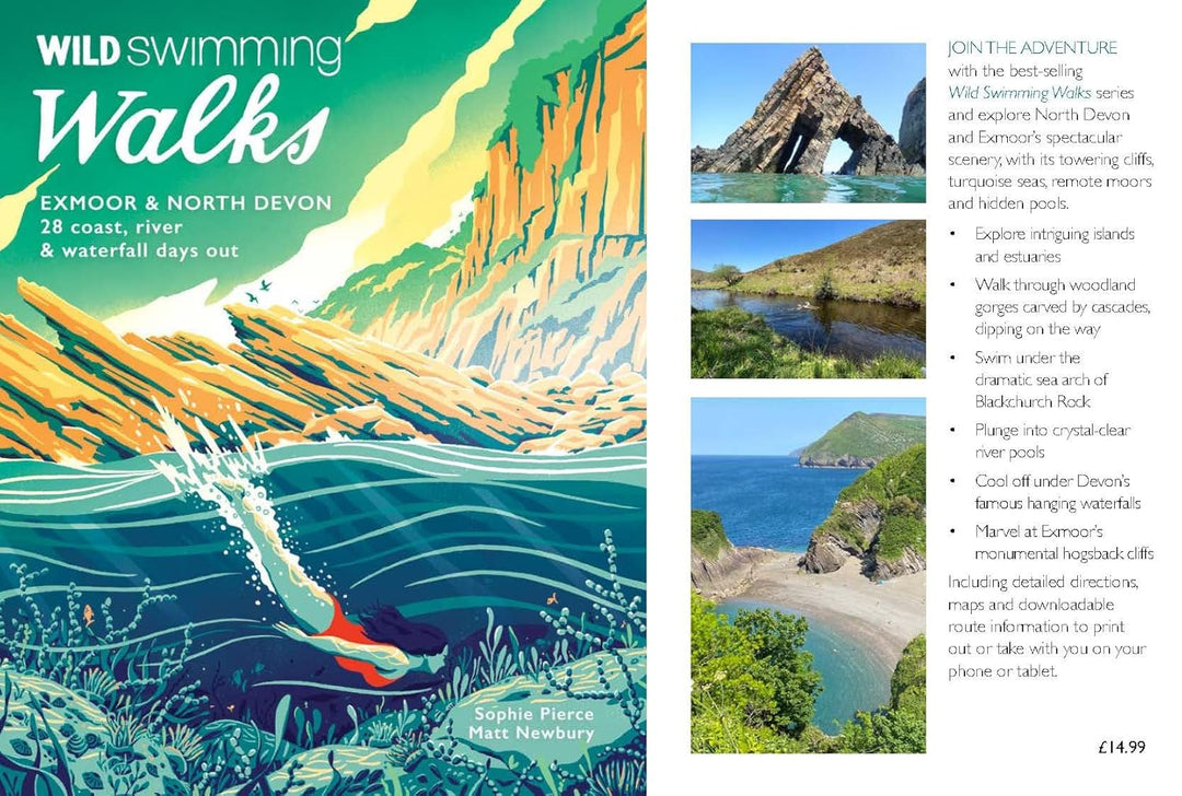 Wild Swimming Walks Exmoor & North Devon: 28 Lake, River & Waterfall Days Out, Taschenbuch