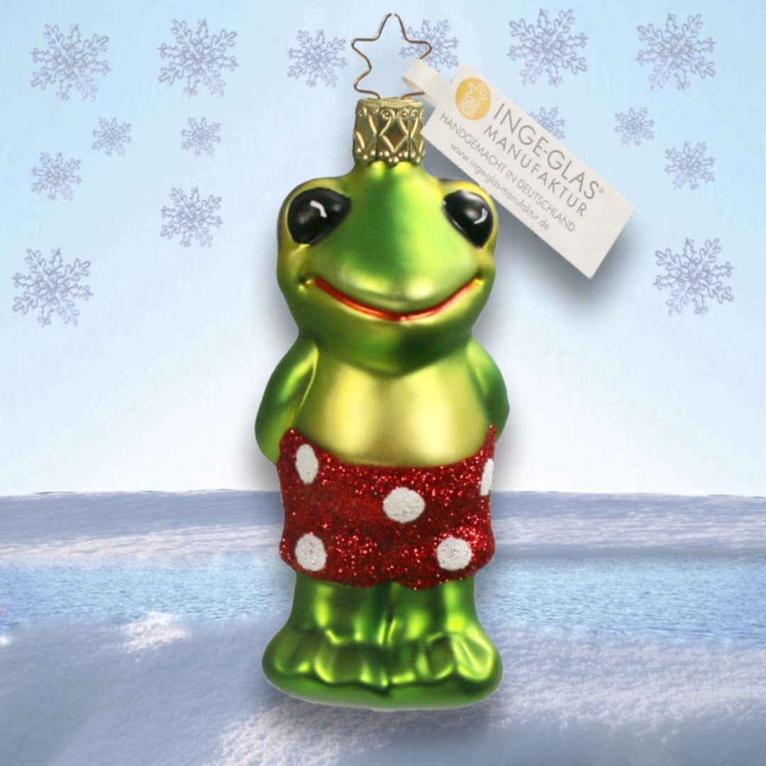 Inge-glas® Weihnachts-Hänger Frosch Plitsch-Platsch | IG-10099S022 | 4061752134470