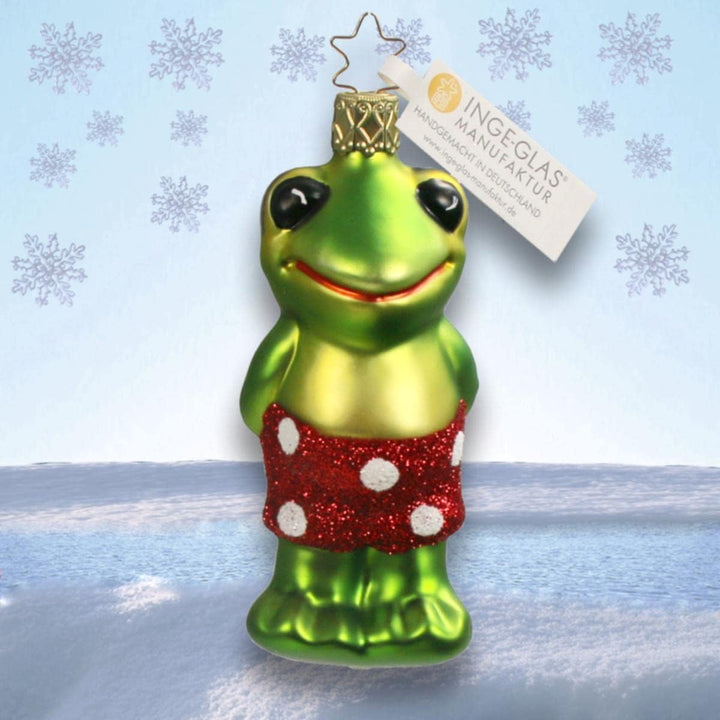 Inge-glas® Weihnachts-Hänger Frosch Plitsch-Platsch | IG-10099S022 | 4061752134470