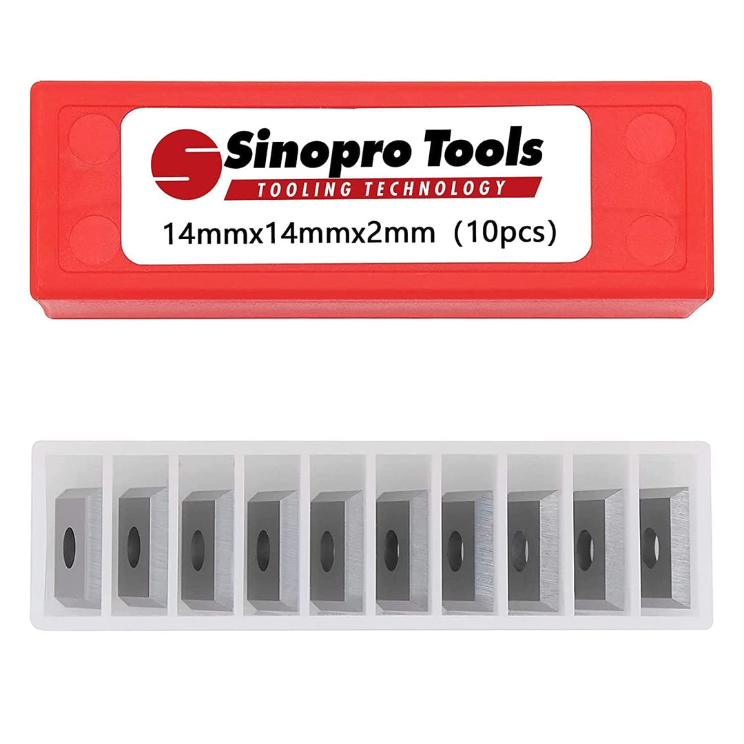 Sinoprotools Wendeplatten Wendemesser 10 Stück Ersatzklingen, für Planfräser für Oberfräse (als Ersa