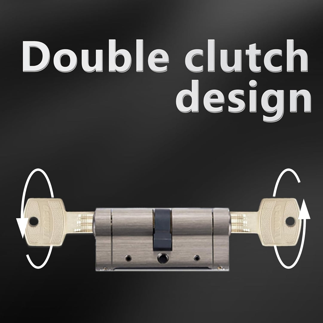 Schliesszylinder Grösse 30 40 mm Anti-Break Doppelöffner Einsteck Zylinderschloss,5 Hauptschlüssel u