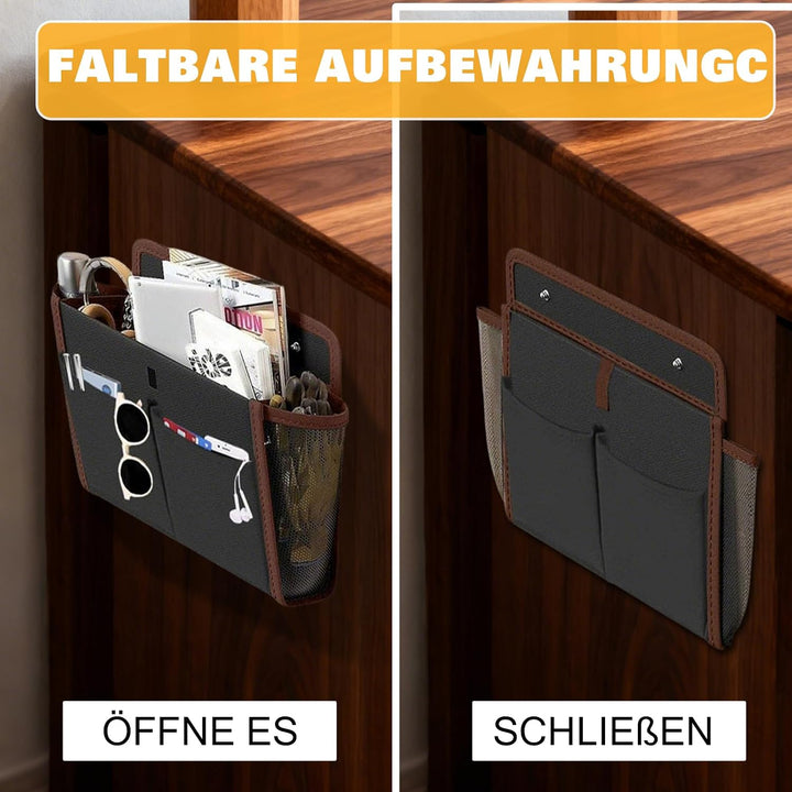 TWSOUL 2 Stück Wohnwagentür Organizer, Hängeorganizer, Schwarz Wandtasche, Hängende Aufbewahrungstas