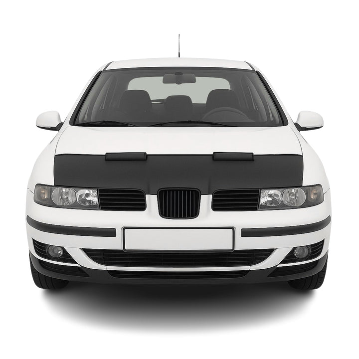 OMAC Haubenbra Steinschlagschutz Bonnet Bra kompatibel mit Seat Toledo 1998-2004 Schwarz Halb Schwar