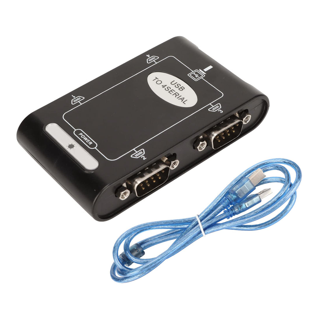 USB-zu-Seriell-Adapter, 4-Port-RS232-USB-zu-Seriell-Adapter-Hub COM Serial-Port-Karten für Laptops,