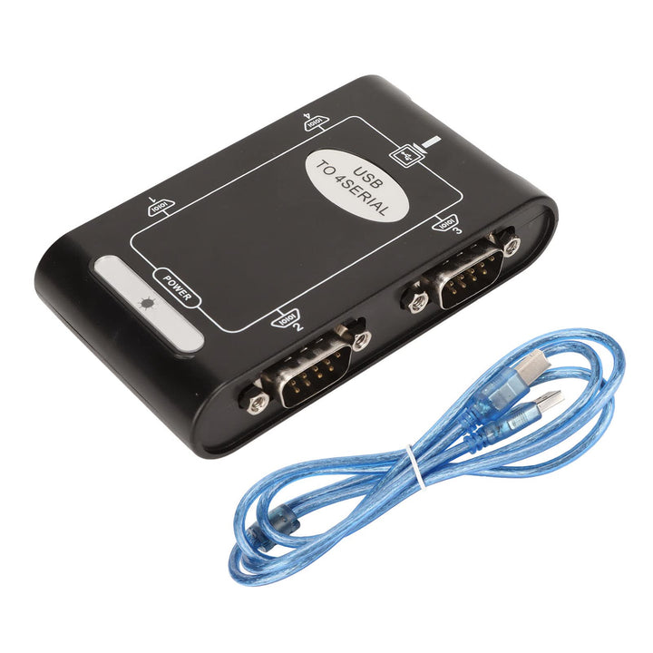 USB-zu-Seriell-Adapter, 4-Port-RS232-USB-zu-Seriell-Adapter-Hub COM Serial-Port-Karten für Laptops,