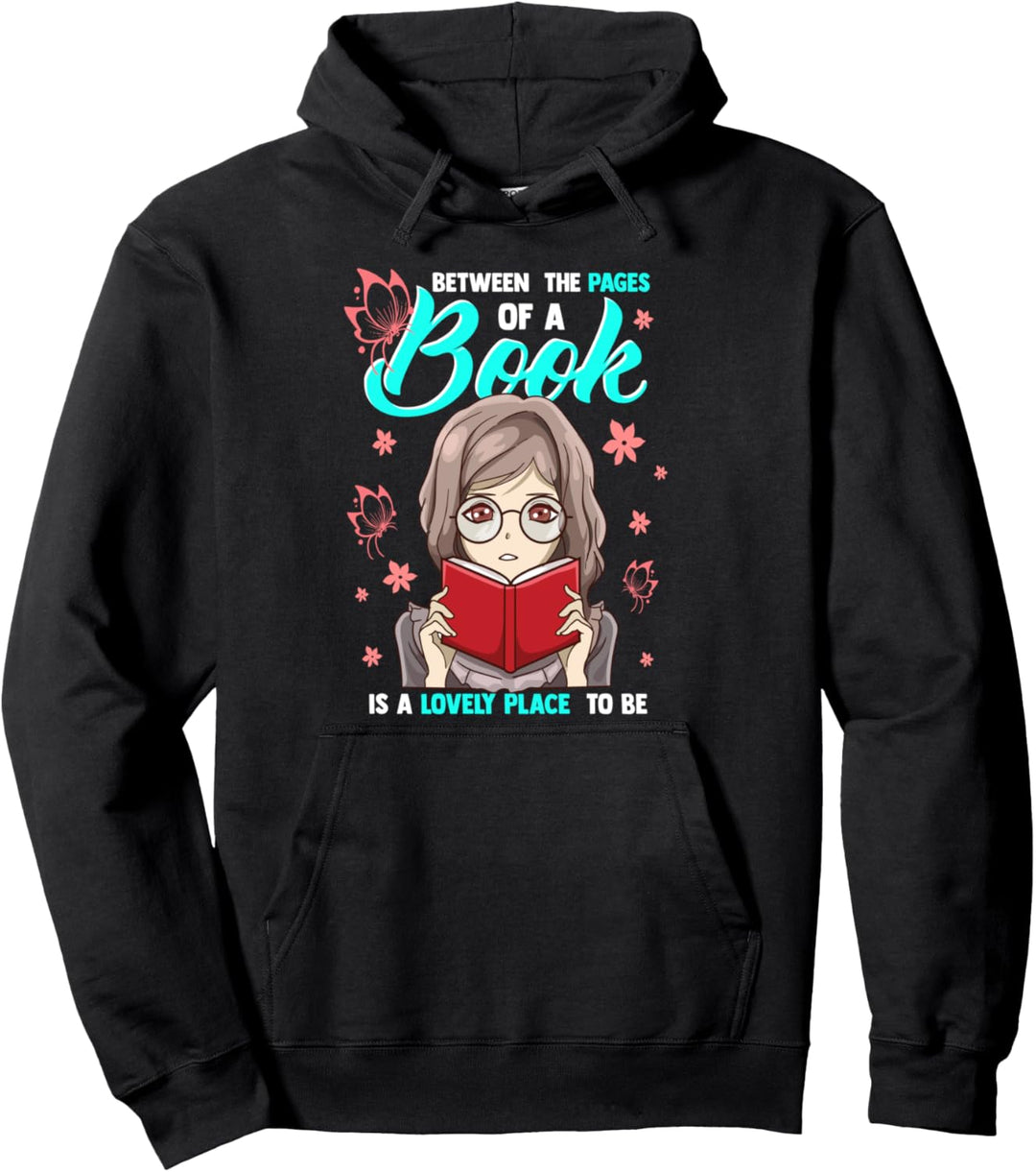 Book Lovers Gifts for Girls Floral Woman Book Lover Reading Pullover Hoodie