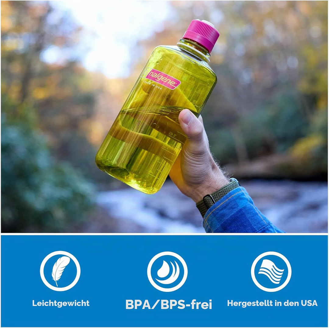 Nalgene Wasserflasche – Leichte Sustain Tritan BPA-freie, bruchsichere Flasche für Rucksackreisen, W