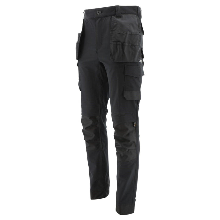 Caterpillar CAT Workwear Herren Tech Stretch DWR Stretch Arbeitshose 30W / 32L Schwarz, 30W / 32L Sc