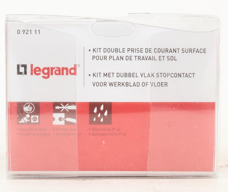 Legrand Celiane LEG92111 Zweier-Set Bodensteckdosen, Edelstahl, IP44 Stecker, doppelt, Stecker, dopp