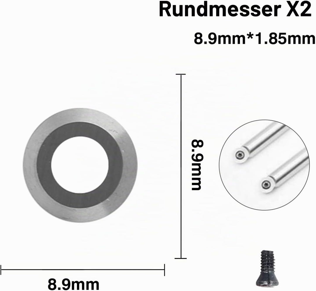Hartmetall Wendeschneidplatten Set für Drehmeissel, Yasorn 8 Stück Hartmetall Einsatzschneider für H