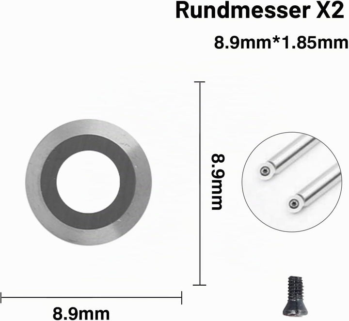 Hartmetall Wendeschneidplatten Set für Drehmeissel, Yasorn 8 Stück Hartmetall Einsatzschneider für H