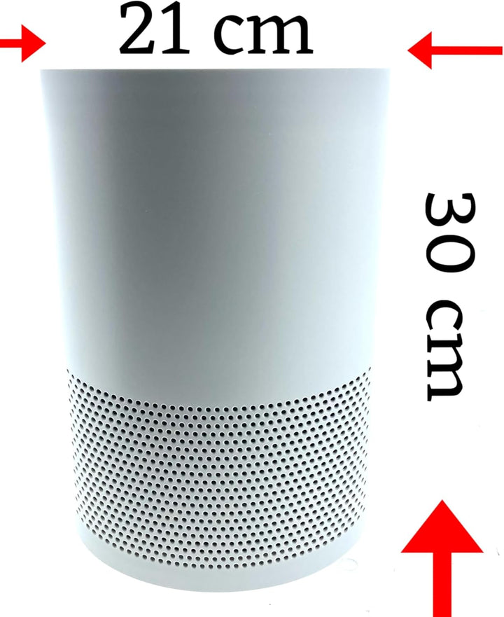 Quigg Luftreiniger EPA-Filter und Aktivkohlefilter Lufterfrischer 30W Sensor (Schwarz), Schwarz