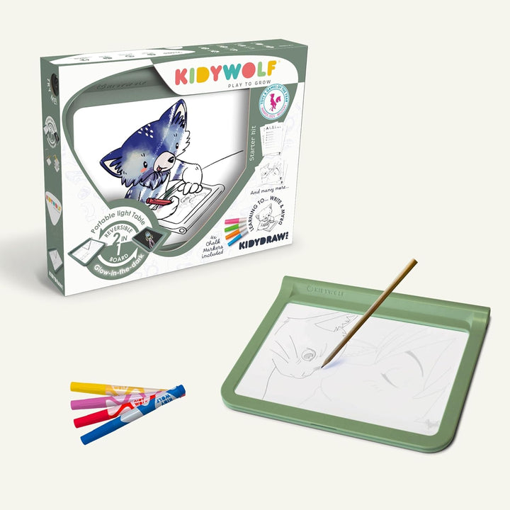 KIDYWOLF Zeichentablet 2-in-1 Professionelles Design
