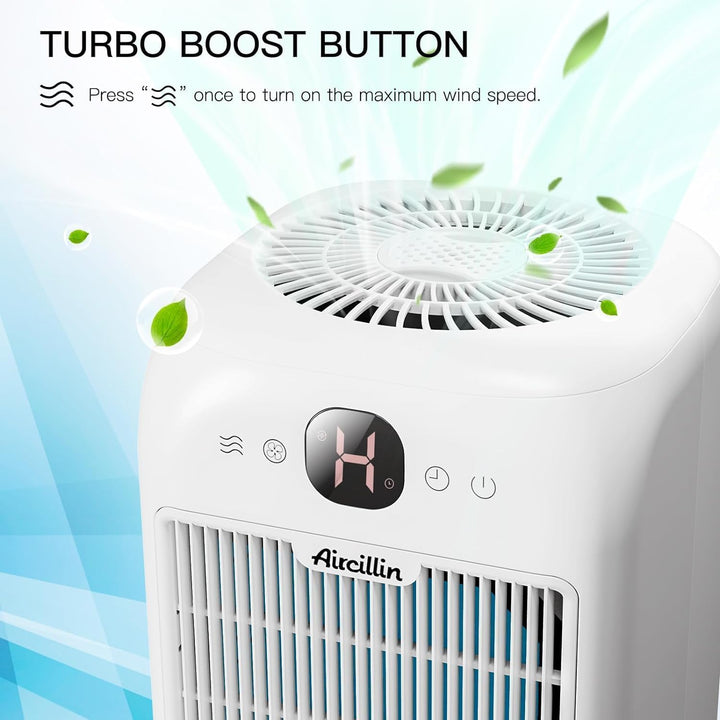 2 Stück Luftreiniger Allergiker mit Aromatherapie, HEPA Luftfilte gegen Schimmel Staub Pollen Tierha