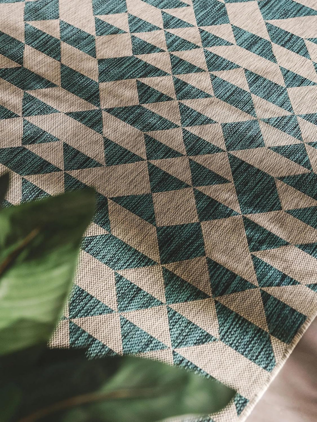 benuta Nest Teppich Cleo - Kunstfaser - Outdoor geeignet - Rechteckig &amp; im Style:  Geometrisch, Retr