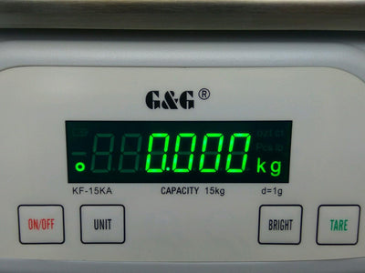 G&G KF15kg /1g Briefwaage Feinwaage Tischwaage Präzisionswaage LED (KF-15KA) KF 15KA, KF 15KA