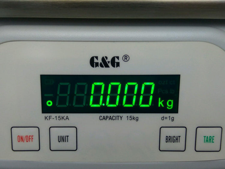 G&amp;G KF25KA 25kg-1g Briefwaage Feinwaage Tischwaage Präzisionswaage (KF-25KA) KF25-KA: Bis 25kg in 1g