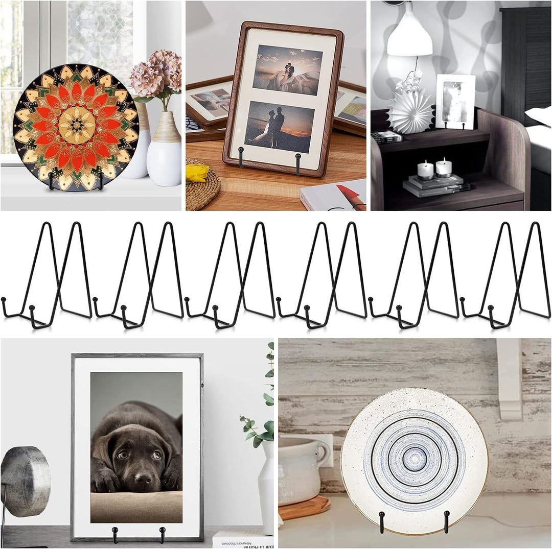 GZhaizhuan 6 Stk Display Ständer, Metall Tellerständer Staffelei Plattenhalter Displayständer für Fo