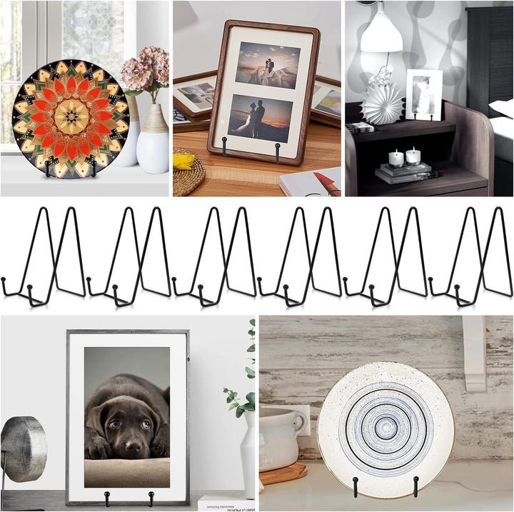 GZhaizhuan 6 Stk Display Ständer, Metall Tellerständer Staffelei Plattenhalter Displayständer für Fo