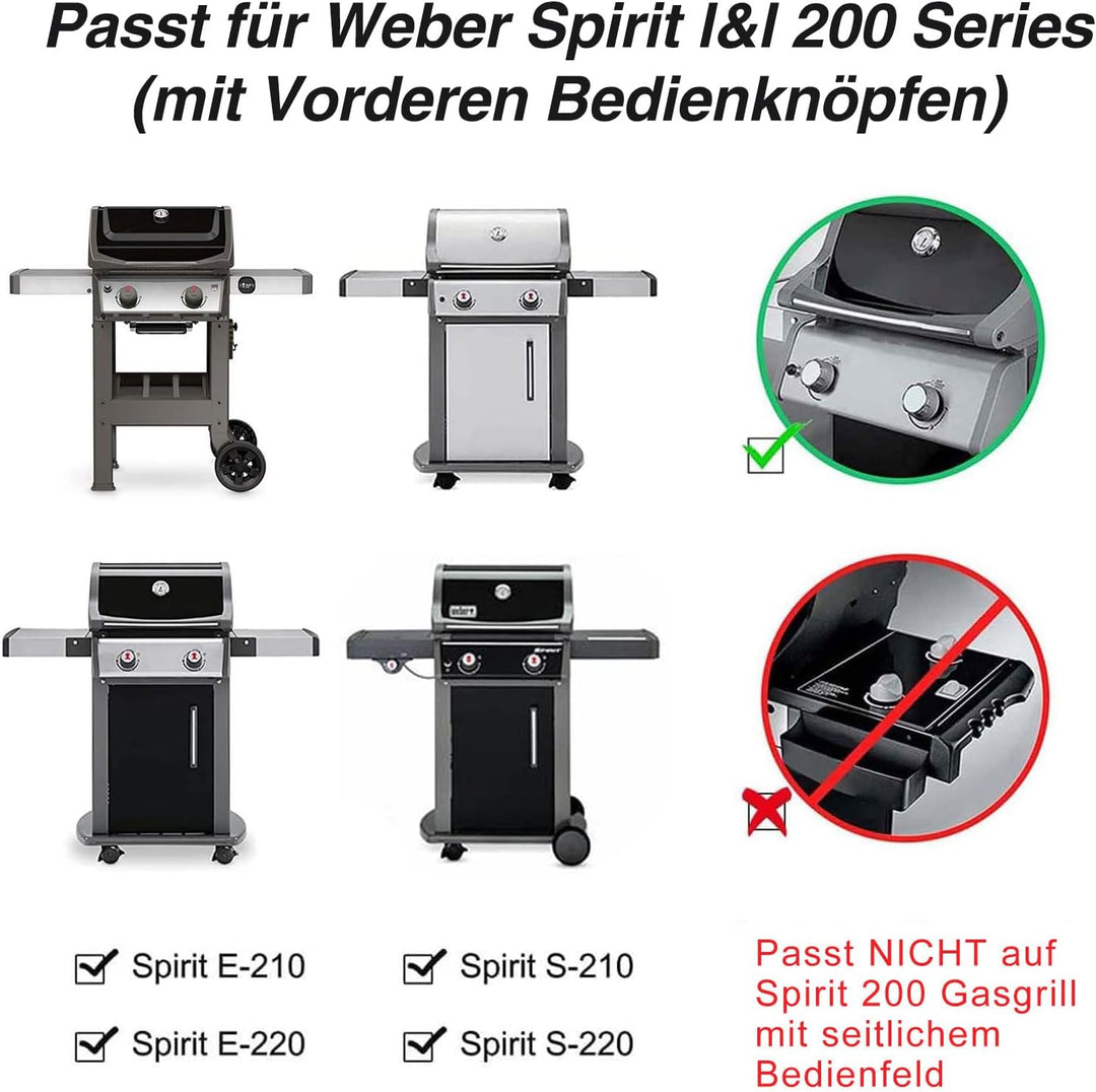 7635 38,8CM Flavorizer Bars für Weber Spirit I&II 200 ,Spirit E210/220 S210/220 Grills(mit vorderen