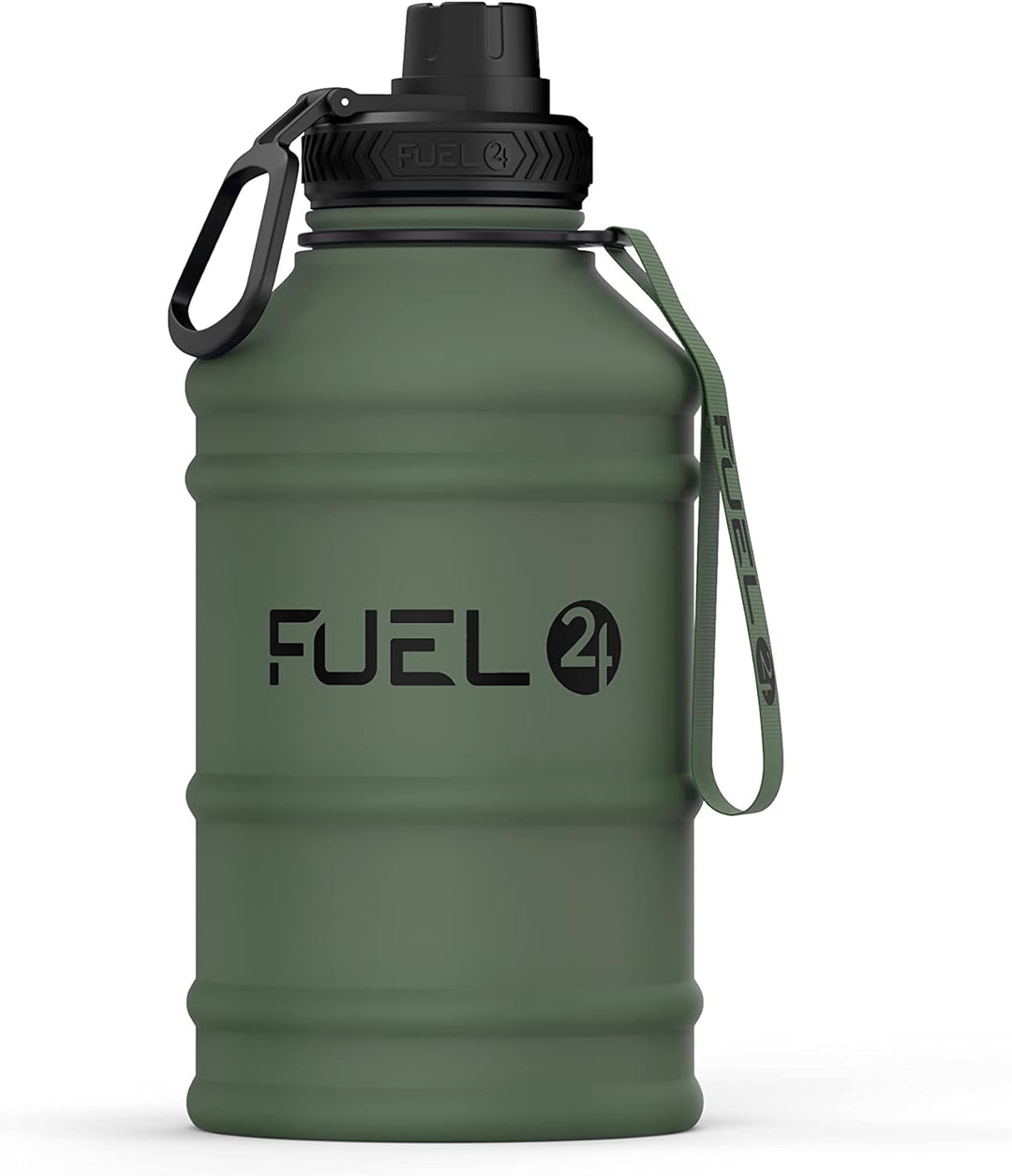 Fuel24 Extra Stark Trinkflasche Edelstahl Metall 1.3L & 2.2L - Auslaufsicher & BPA-Frei Wasserflasch
