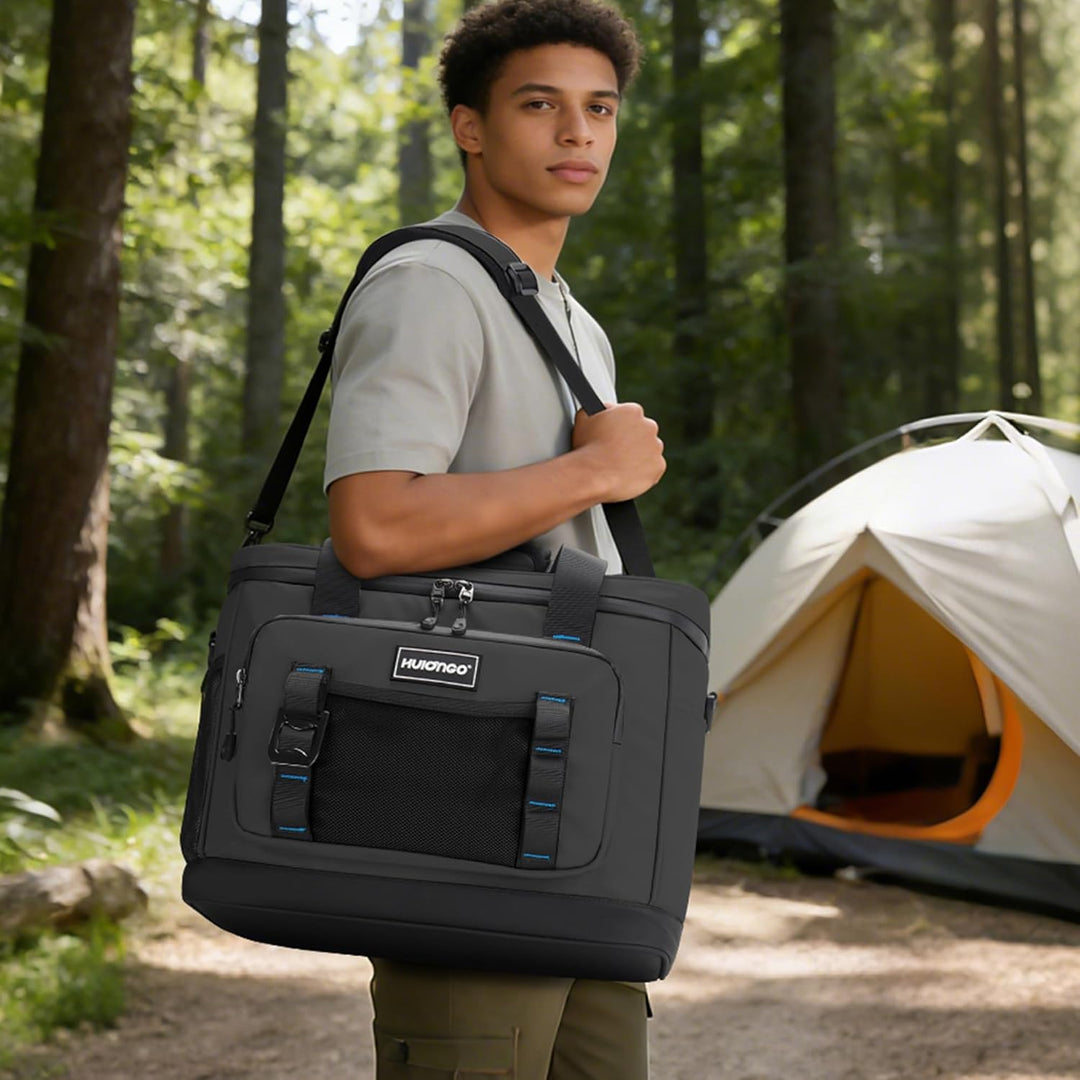 Hulongo Kühltasche, 30 L grosse isolierte Kühltasche, wasserdichte Thermotasche für Picknicks, ausla