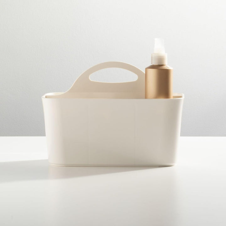 mDesign Badezimmer Korb mit Griff – als Kosmetik Organizer, Küchen Aufbewahrungsbox oder Handtuchhal