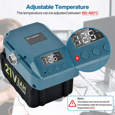 Kabellose digitale Lötkolbenstation Kit für Makita 18V Akku