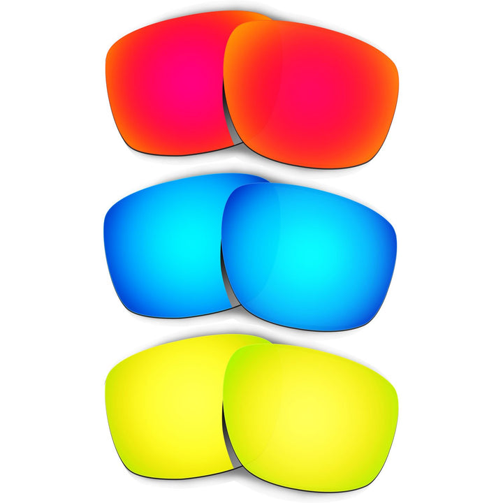 HKUCO Plus Replacement Lenses For Oakley Sliver - 3 pair Combo Pack