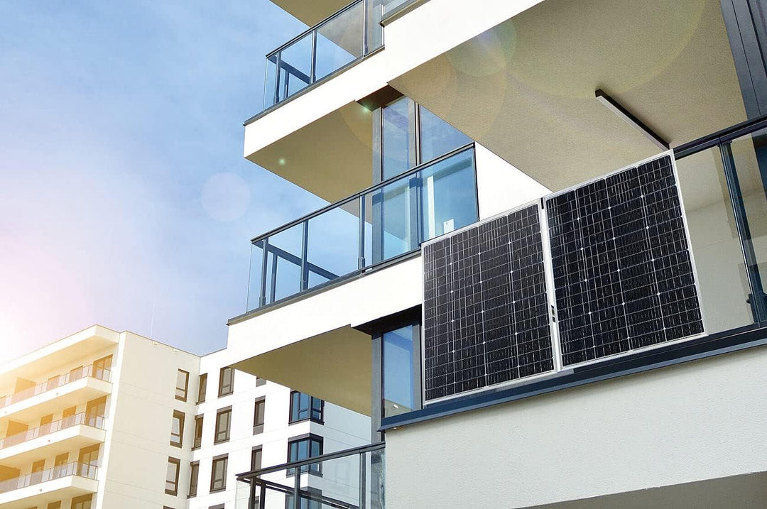 revolt Mobile Solarzelle: 4er-Set mobile monokristalline Solarpanels, 36 V, 150 W, MC4-komp. (Solarp