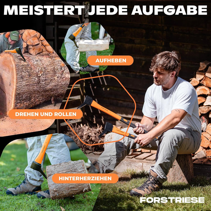 Sappie 70cm Forstwerkzeug | Sapie TX70 | Handsappie aus hochwertigem Non-Break Fiberglas-Kunststoff