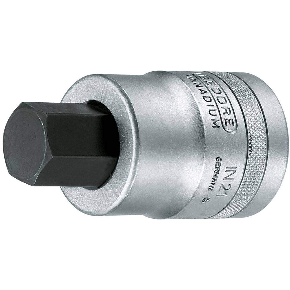 Steckschlüsseleinsatz IN 21 1 Zoll Innen-6-kant SW 24mm L.90mm GEDORE 24 mm, 24 mm