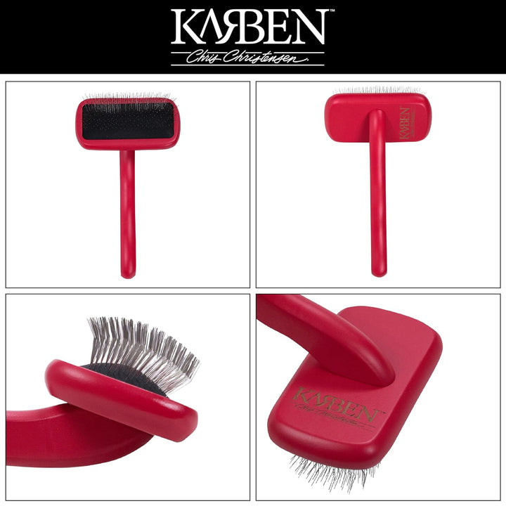 Chris Christensen Karben II Zupfbürste für Hunde, Fellpflege wie ein Profi, 17 mm Edelstahlstifte, r