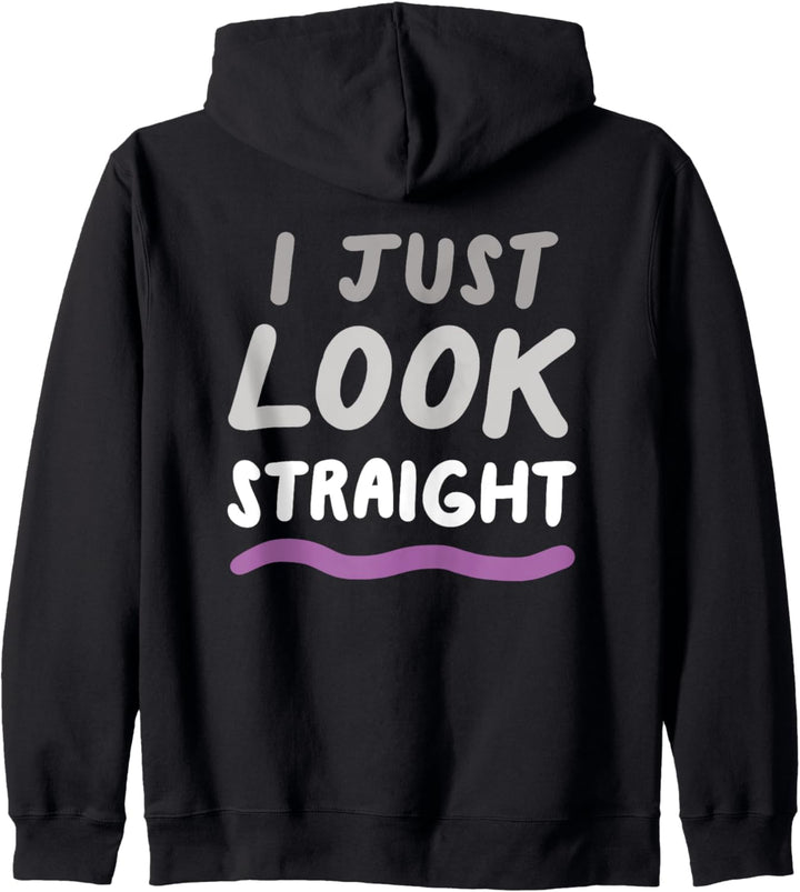 I Just Look Straight Asexual LGBTQIA Ace Pride Flag Kapuzenjacke
