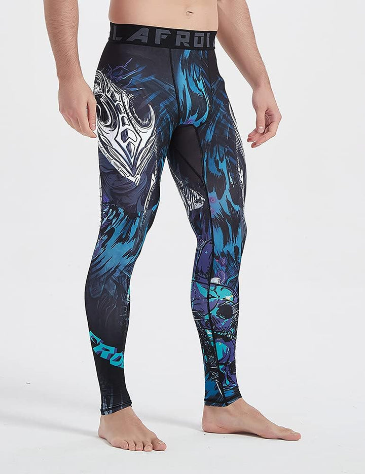 LAFROI Herren Schnelltrocknende Kompressions-Leggings-YSK08 S Commander, S Commander