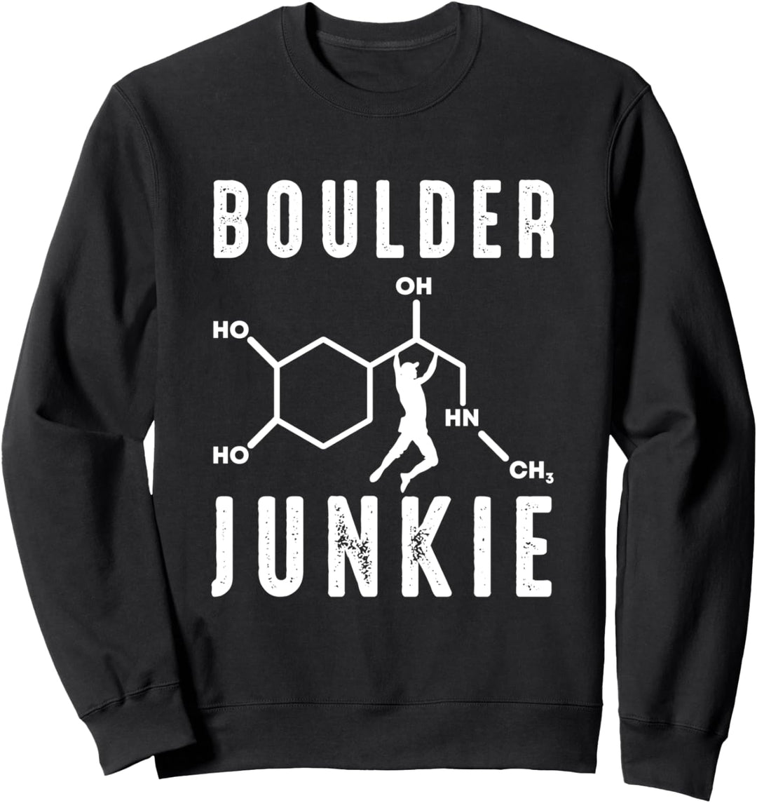 Kletterer Boulder Geschenk Boulder Junkie Felskletter Sweatshirt