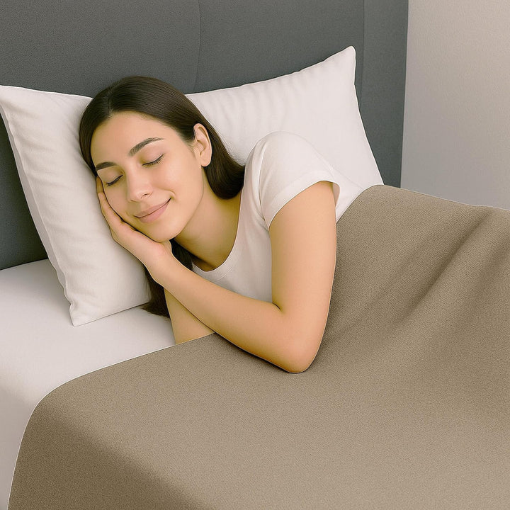 Byour3 - Bettüberwurf Bio-Baumwolle Gemischte Doppelbett Einzelbett Queen Size Bettdecke Sommer Früh