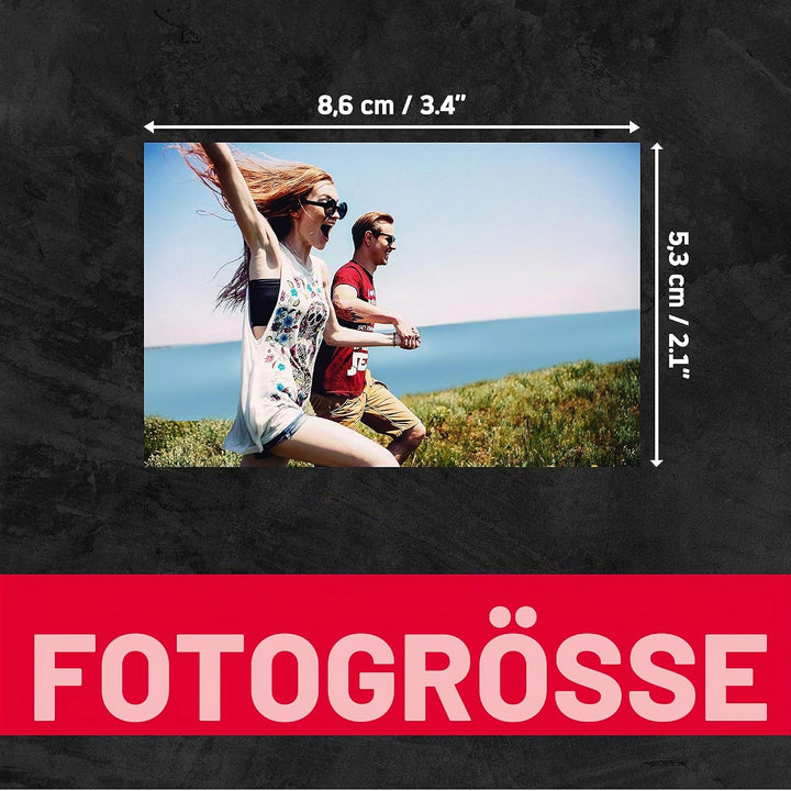 AgfaPhoto Fototapete für 50 Fotos, 5 x 8, 6 cm, AMC50