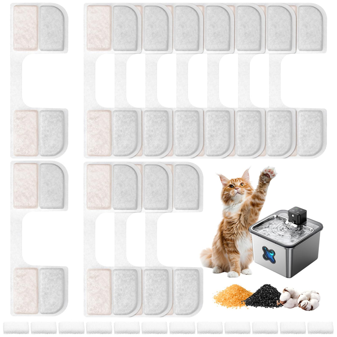 12 Packungen Katzenbrunnen Filter kompatibel mit FEELNEEDY FN-W17 (Modellnummer) 3,2 L Katzenbrunnen