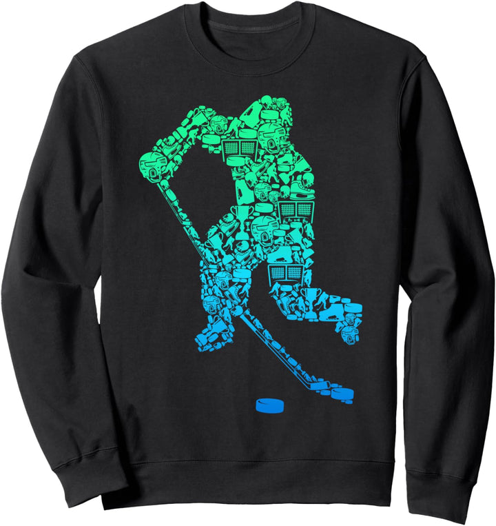 Eishockeyspieler Eishockey Jungen Kinder Männer Sweatshirt