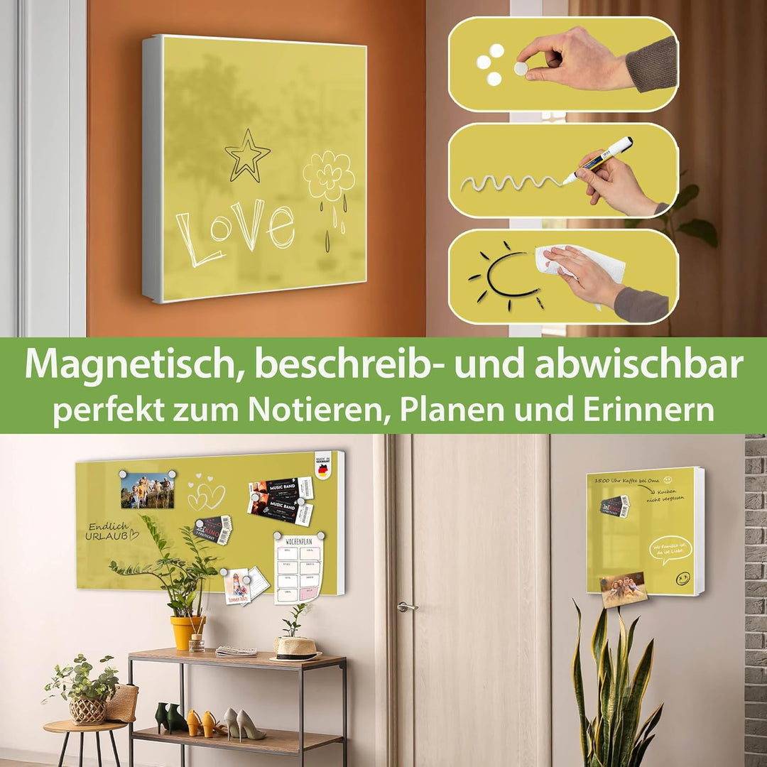 banjado Grosser Schlüsselkasten Metall - Schlüsselbox 30x30cm mit 32 Haken - Schlüsselkasten modern