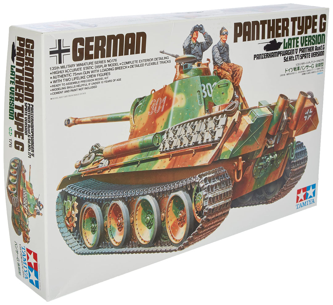 TAMIYA 300035176 300035176-1:35 Dt. SdKfz.171 Panther G Späte A.(2), originalgetreue Nachbildung, Pl