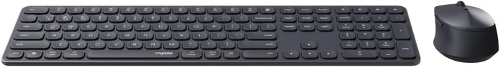 Rapoo 9810M Tastatur Maus Set Kabellos - Bluetooth & 2.4G USB Wireless, Multi Device bis 4 Geräte, A