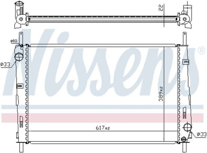 Nissens 620411 Kühler, Motorkühlung