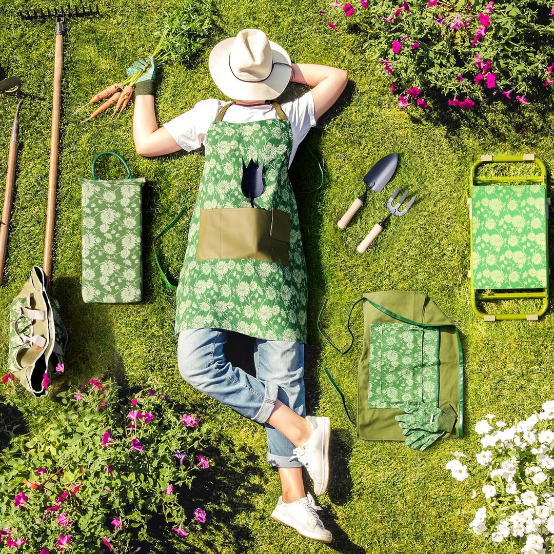 Colwelt Kniekissen Garten Set, 3-teilig, Kniekissen für Gartenarbeit mit Elegantem Muster, Bezaubern