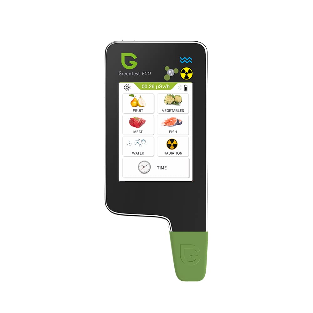 Greentest eco 6 Nitratprüfer für Gemüse, Obst, Fleisch, Fisch, Wasser Meter Härte TDS PPM, Strahlung