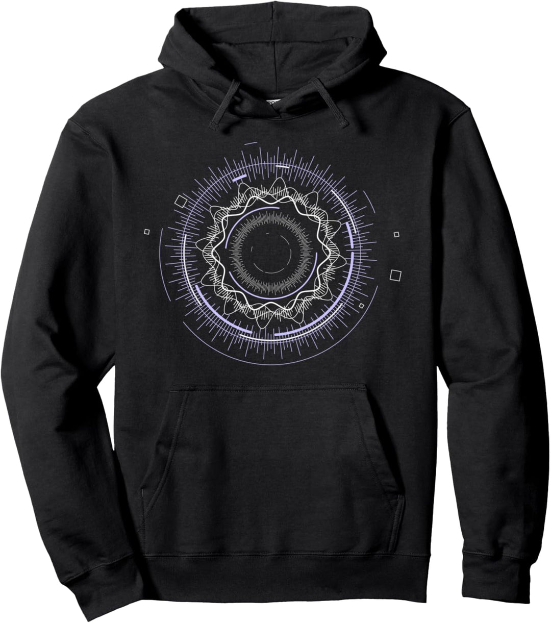 Sound Waves Schallwellen Musik Hören DJ Techno Electro Pullover Hoodie