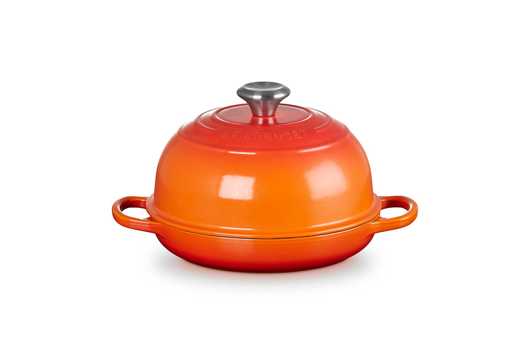 Le Creuset Signature Gusseisen Brot Bräter, 24cm, Ofenrot, 21301240900430, Ofenrot