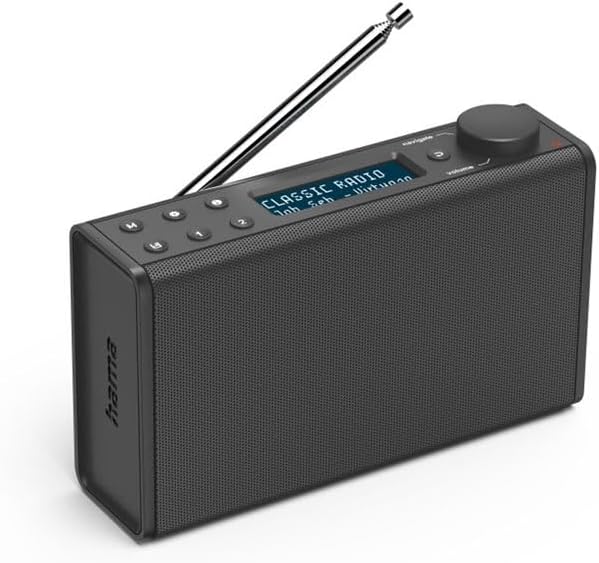 Hama Digitalradio batteriebetrieben Radio Batterie DR7USB FM DAB DAB+ Batteriebetrieben DAB Plus Rad